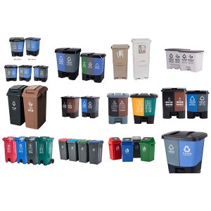 coș de gunoi pentru sortarea deșeurilor, turnat prin suflare