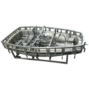 matriță pentru turnare prin rotație a corpului unei bărci